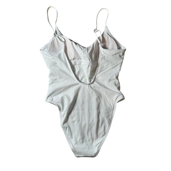 Andie the Laguna White Women's One Piece Swimsuit - Picture 4 of 5